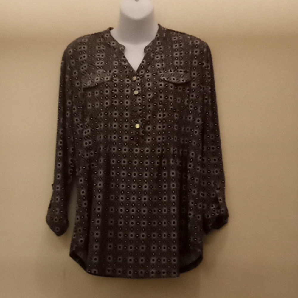 Dress Barn Printed Blouse - Picture 4 of 14